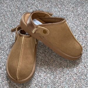Tan Suede Slip-On Shoes